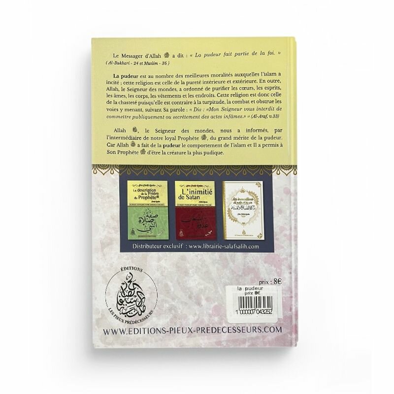 Livre Bilingue 'La Pudeur'