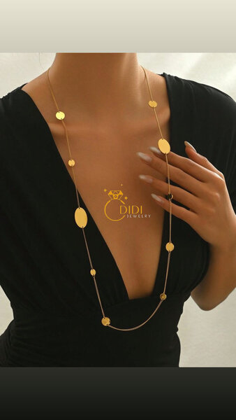 Collier élégant plaqué or