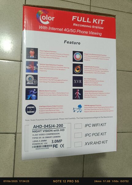 Caméra de Surveillance 4K HD