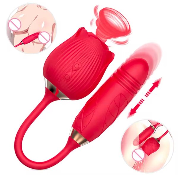 Rose 2 in 1 Sucking vibrator