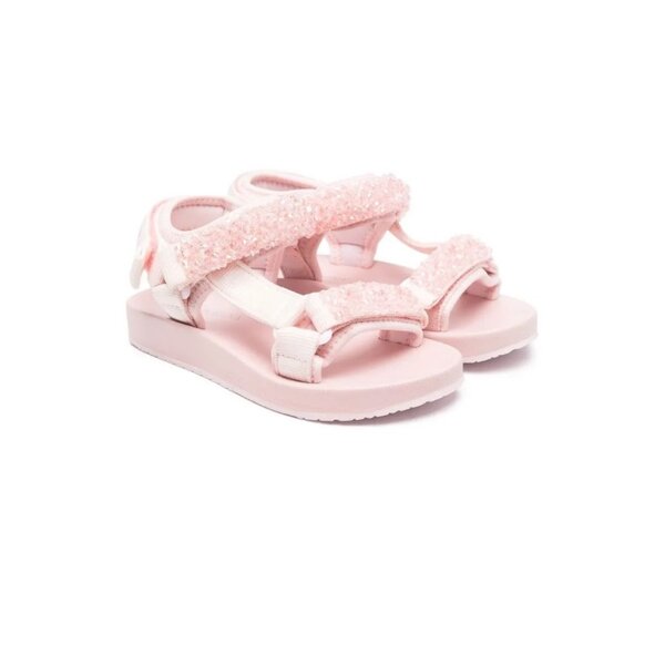 sequin embellished sandals