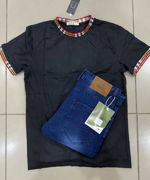 Men combo, trousers and t-shirts