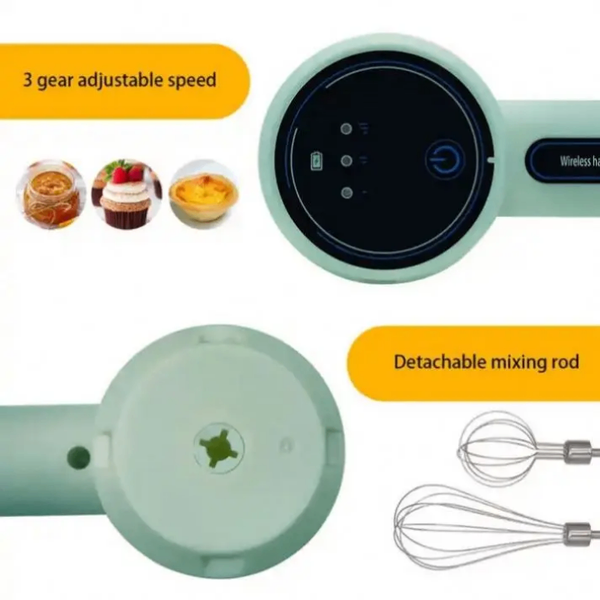 Mixeur Électrique Sans Fil 3 Vitesses