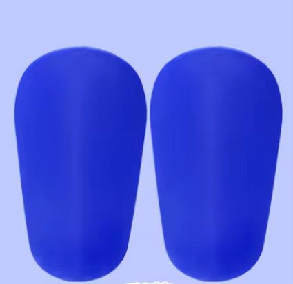 Protège-tibias de football bleus