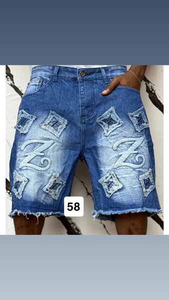 Shorts en jean avec motifs