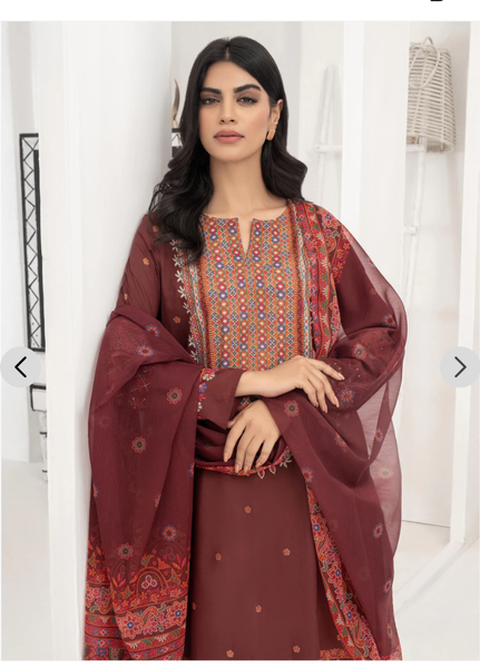 3 pcs lawn limelight dress