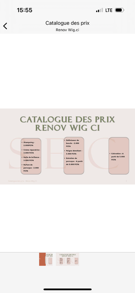 Soins Complets Peruk Renov Wig