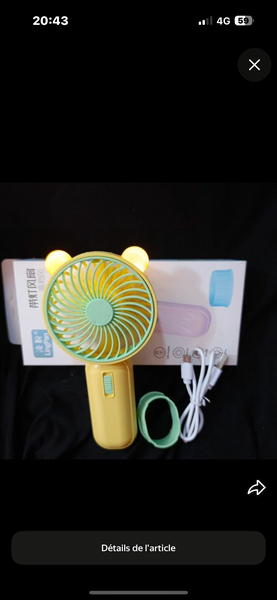 Mini ventilateur portable USB