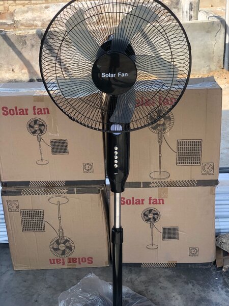 Solar and chargeable fan