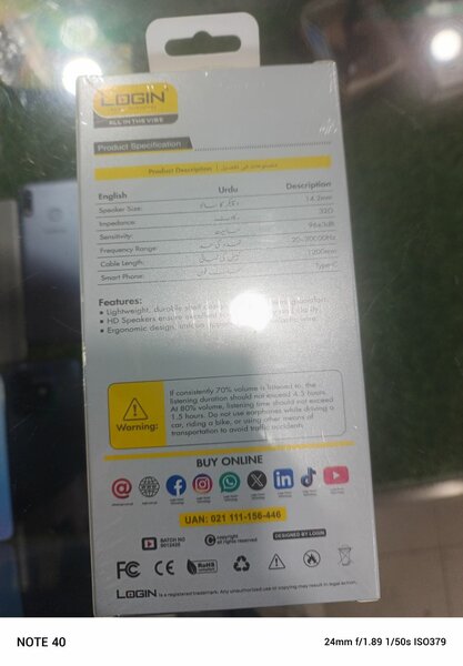 Login hand free jhony band