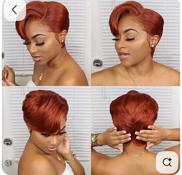 Perruque coupe dame  colore