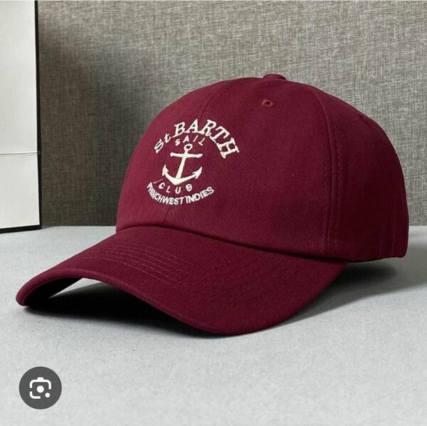 Casquette Bordeau Style Nautique