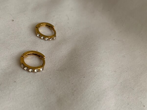 Mini gold coated Hoops