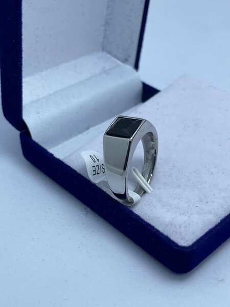 Bague Argent avec Onyx