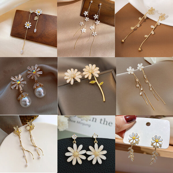Boucles d'Oreilles Florales Élégantes