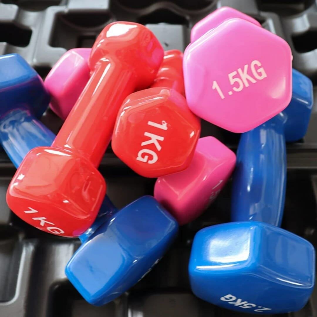 Ensemble Haltères Colorés