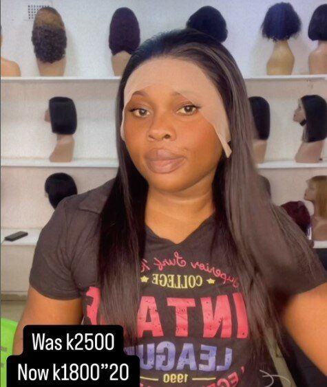 20”Peruvian silky straight paired with full frontal