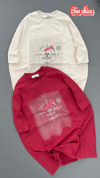 T-shirt amusant imprimé mixte