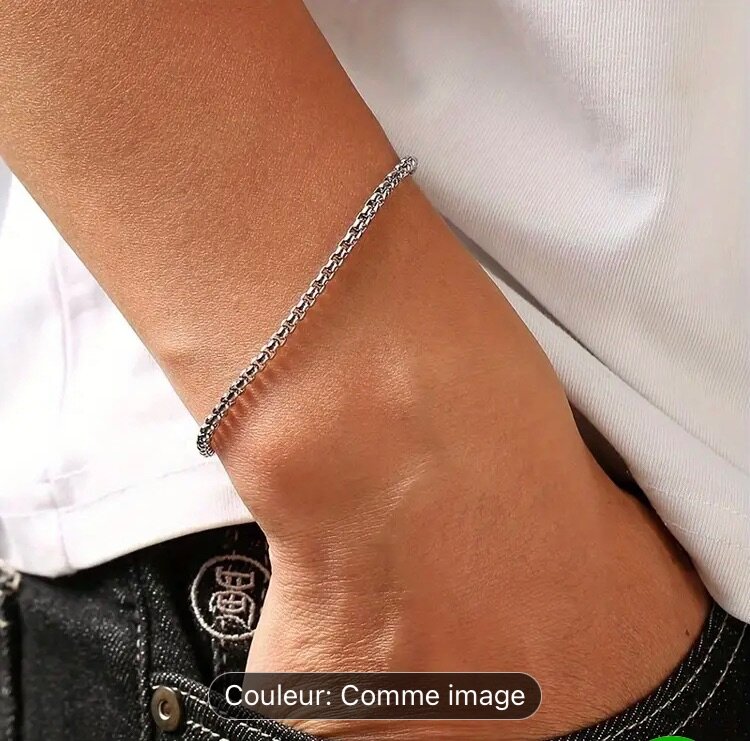 Bracelet chaîne en argent