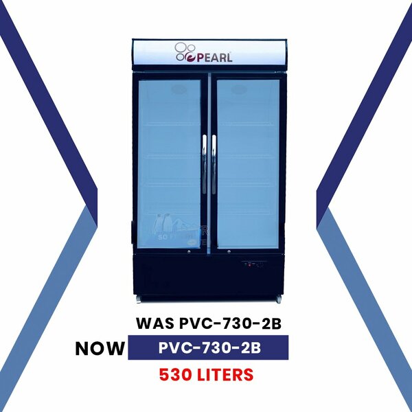 Pearl display fridge double doors