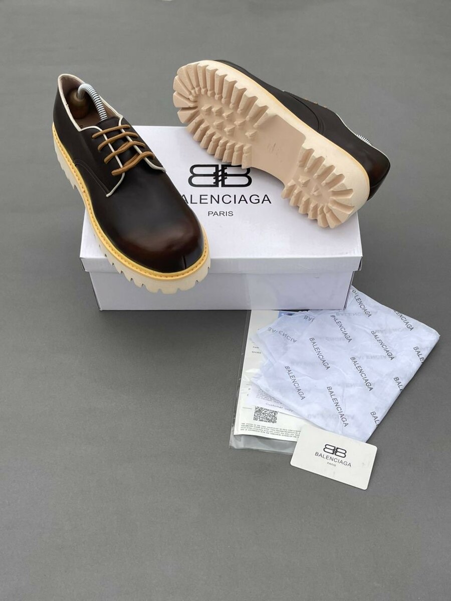 Balenciaga Leather Derby Shoes
