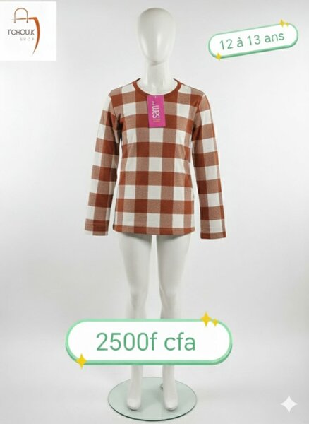 Pull Enfant à Carreaux