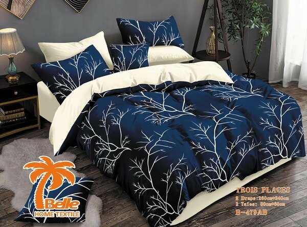 Parure de lit élégante bleu