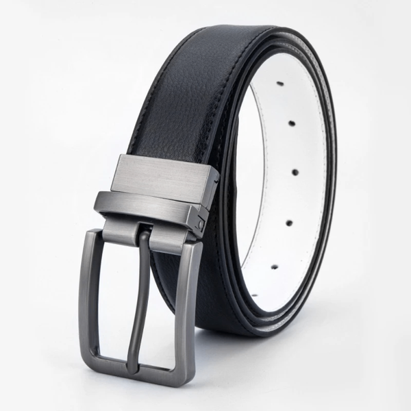 Ceinture en cuir noir élégant