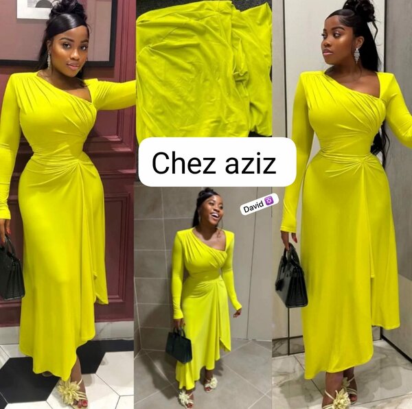 Robe élégante asymétrique femme