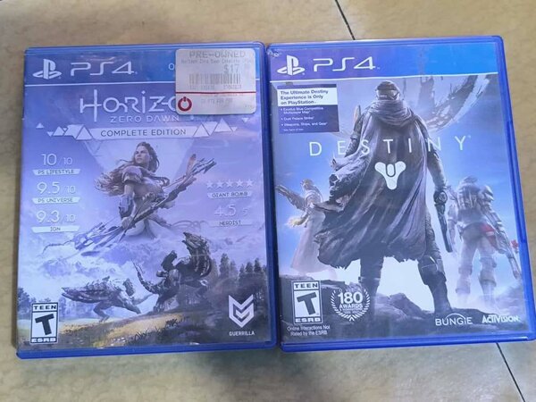 Jeux PS4 Horizon et Destiny