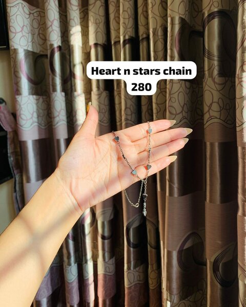 Heart n stars chain