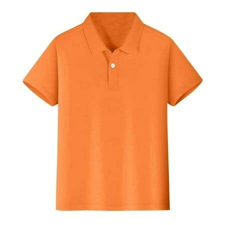 Men's Orange Polo Shirt
