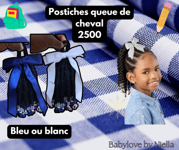 Postiche queue de cheval enfants