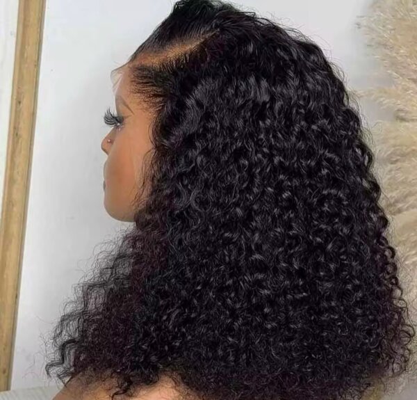 Perruque Bouclée Noir Naturel