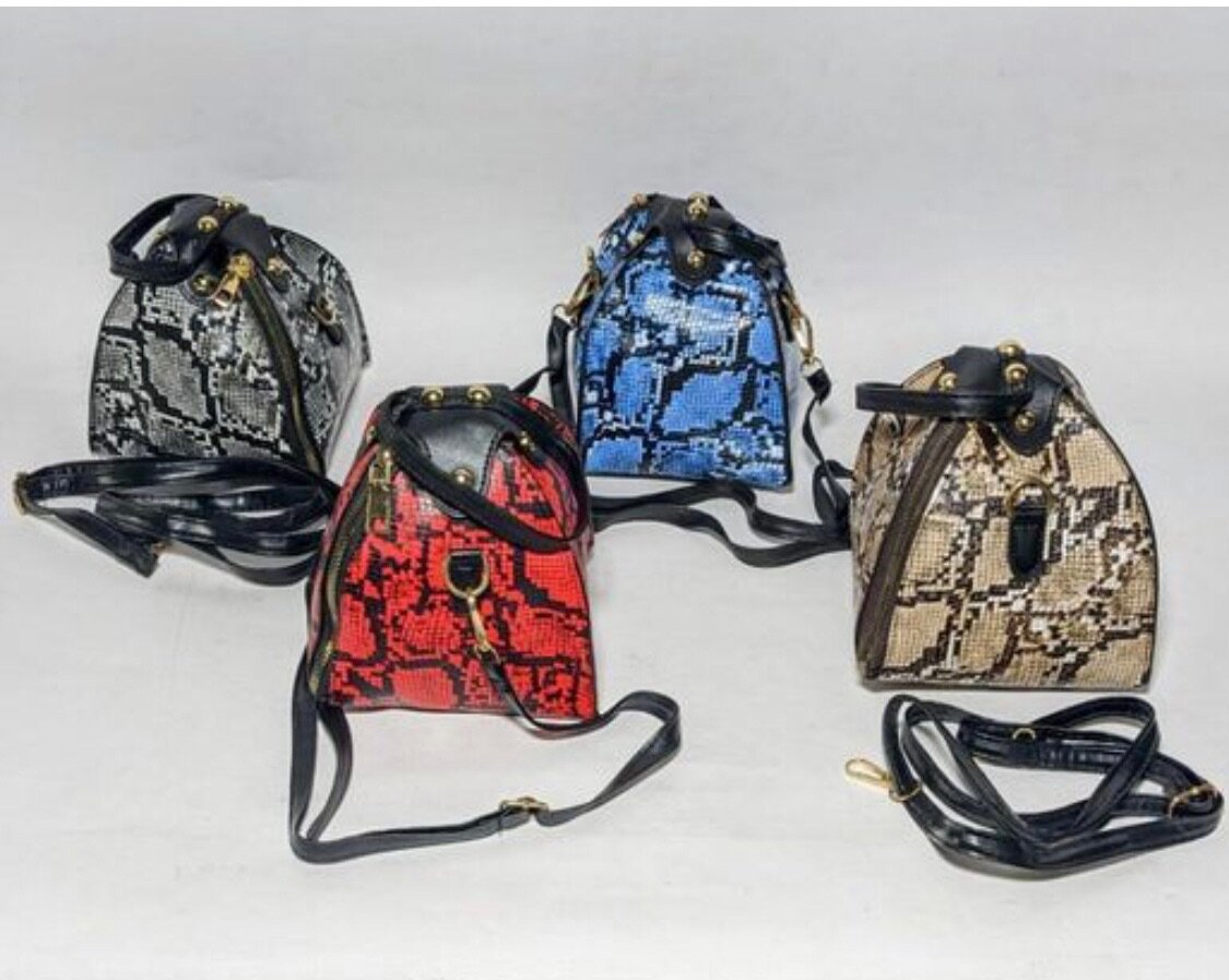 Rhombus Snakeskin Fashion Bag