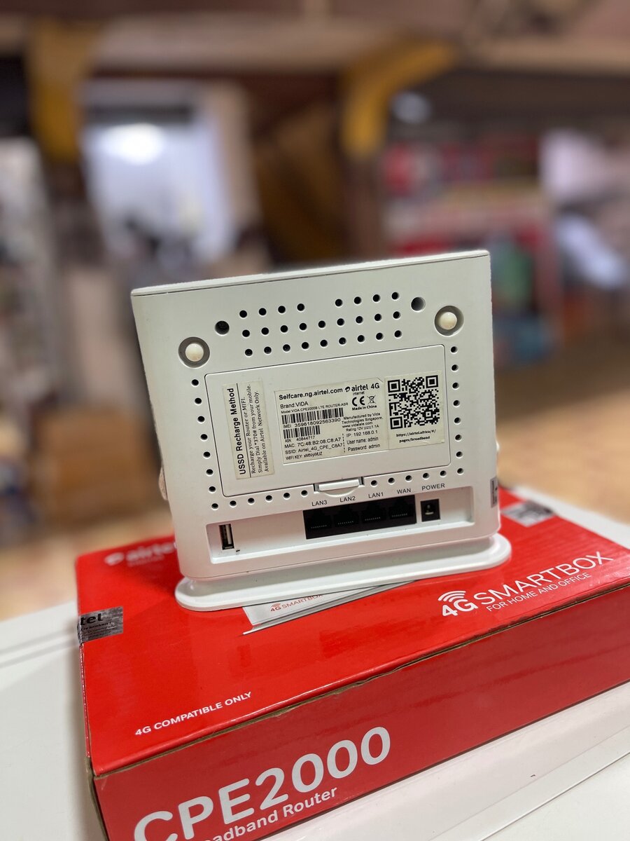 Airtel 4G Smartbox CPE2000 Universal Broadband Router