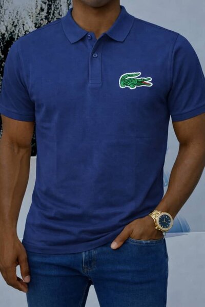 Polo homme bleu élégant