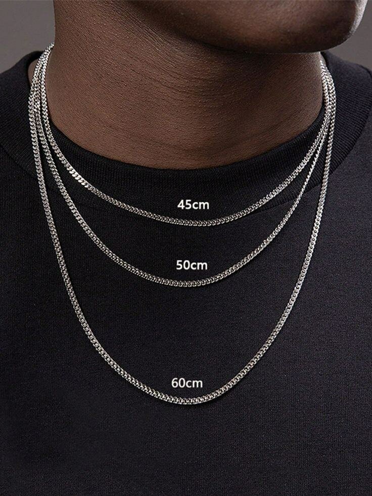 Collier Homme Croix Acier Inox