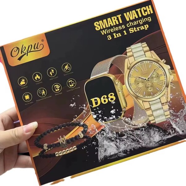 Montre Connectée D68 3-en-1