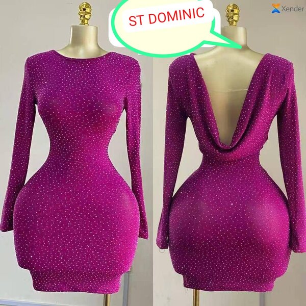 Robe moulante scintillante