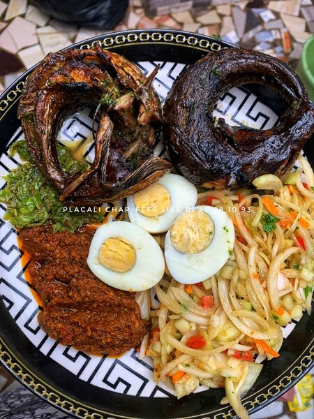 Poisson fumé braisé