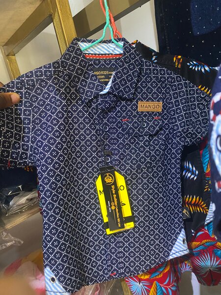 Boy's Floral Short Sleeve Shirt