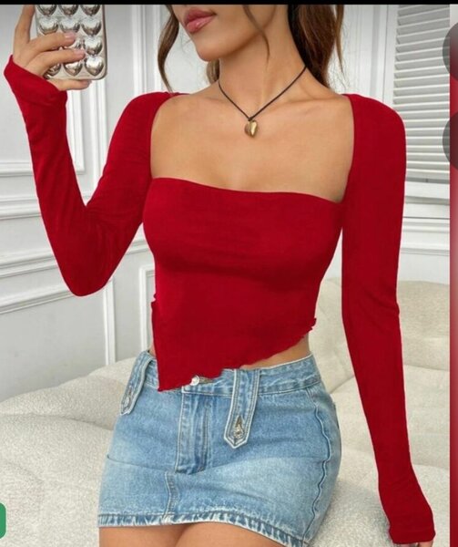 Top court rouge tendance