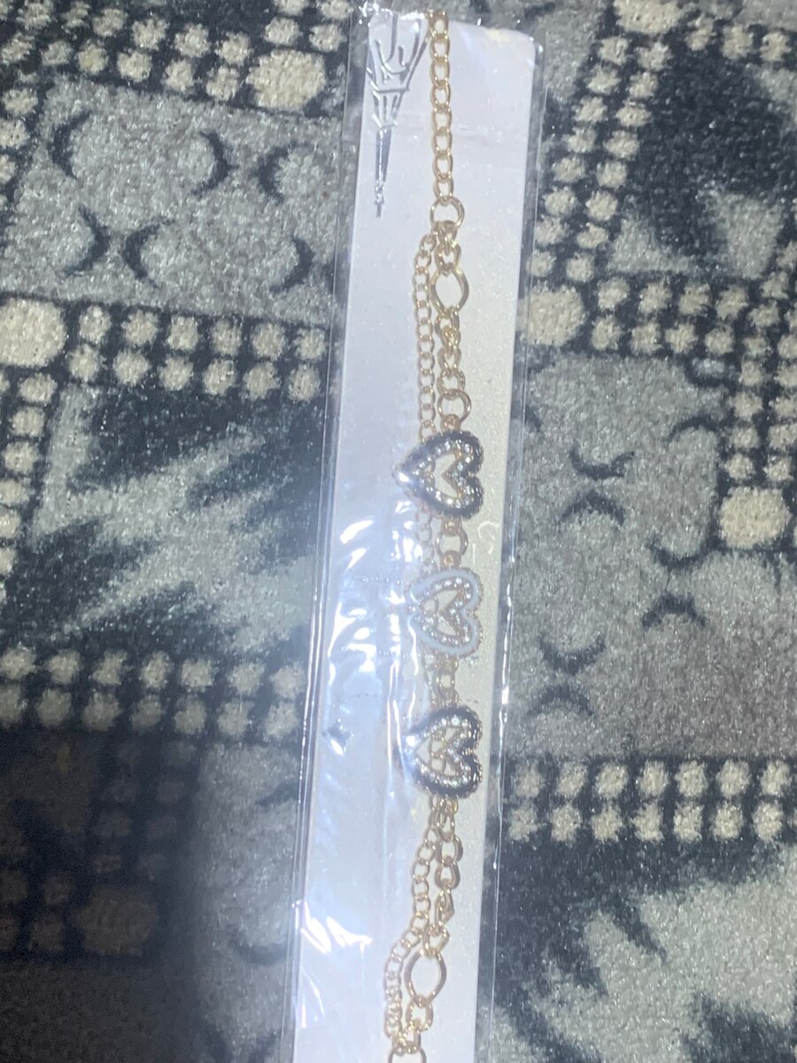 Bracelet chaîne dorée cœur