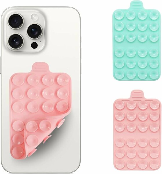 Double sided phone suction grip