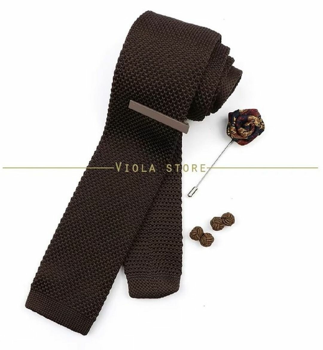 Cravate en tricot pour hommes élégante