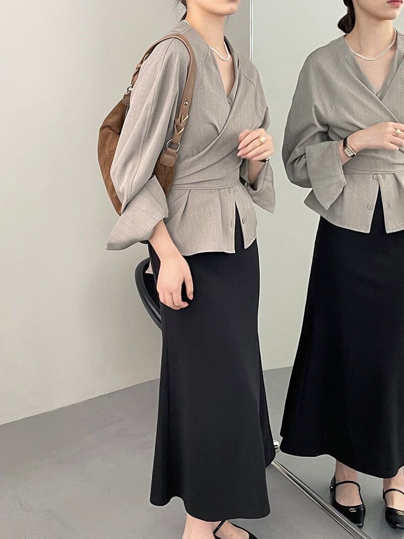 блузка на завязках