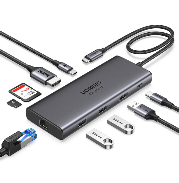 UGREEN Revodok Pro 109 USB C Hub 9 in 1 10Gbps USB C