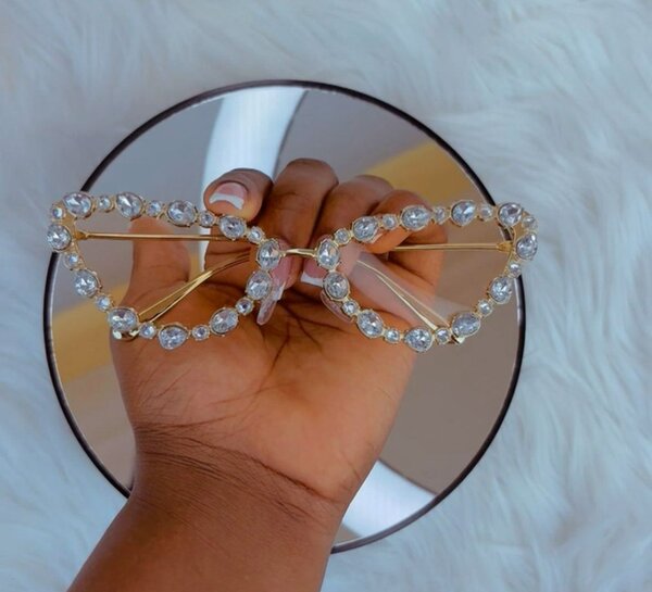 Lunettes de soleil strass