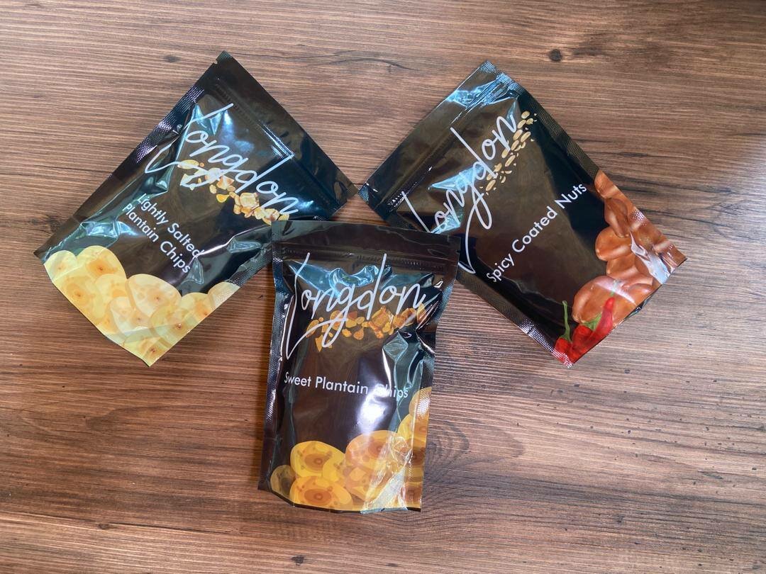 Plantain Chips and Spicy Coated Nuts